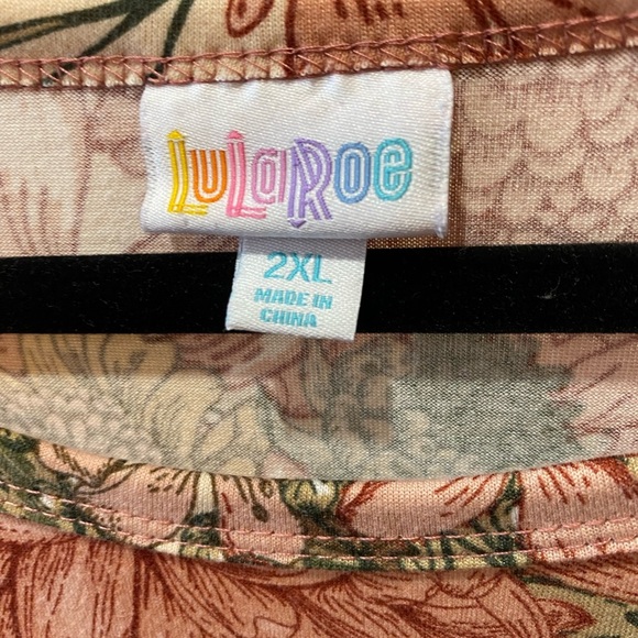 LuLaRoe Floral Carly High Low Dress 2XL EUC - Picture 4 of 6